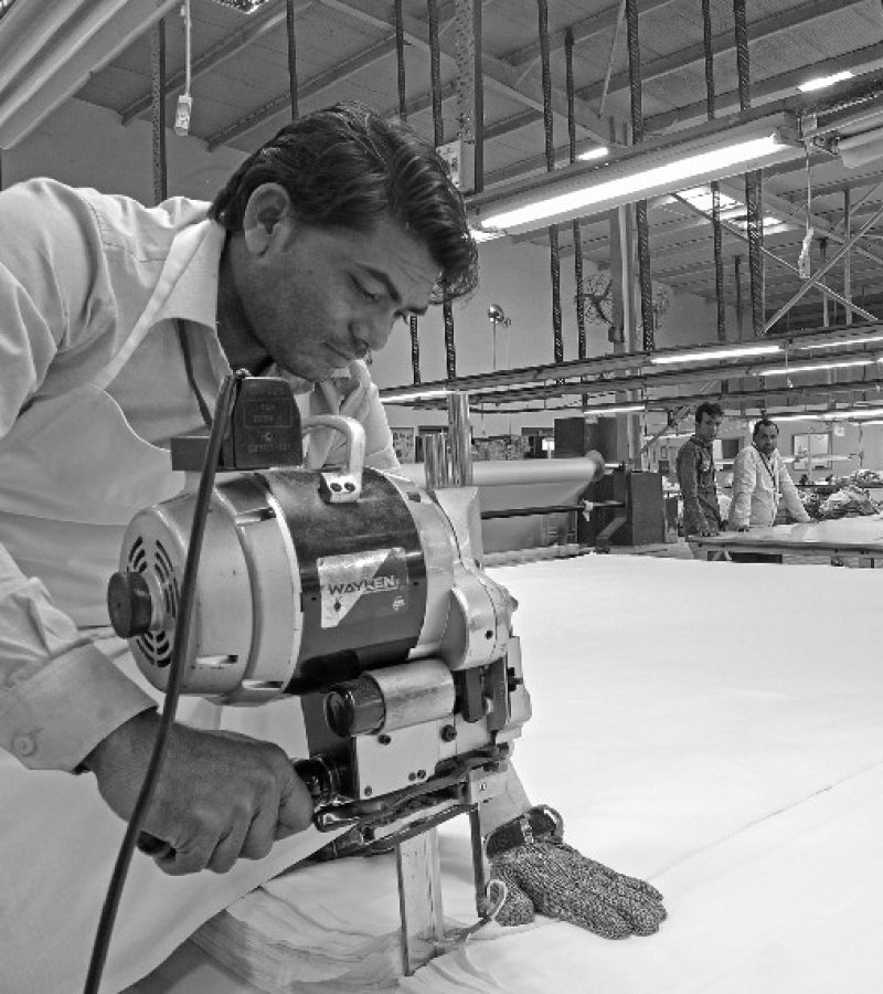 Precision fabric cutting